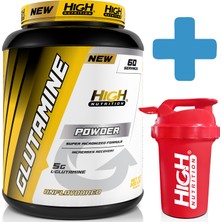 High Nutrition Glutamin Glutamine 300 Gr - Aromasız - 60 Servis - 1 Serviste 5000mg + Shaker