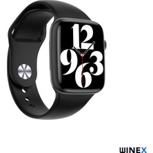 Winex 2024 Watch 7 Series FullSecreen NO1 Android İos Uyumlu Akıllı Saat Siyah