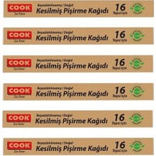 Cook Doğal Pişirme Kağıdı 16 Tepsi 6'lı