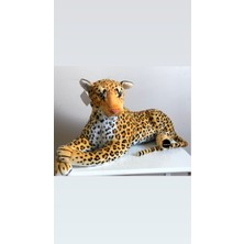 Top Rock Store Oyuncak Leopar Kaplan Peluş Dev Boy 90 cm