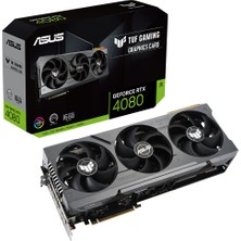 ASUS GEFORCE TUF RTX 4080 16GB 256bit GDDR6X 2535MHz  2xHDMI 3xDP RGB (TUF-RTX4080-16G-GAMING) DLSS3 EKRAN KARTI