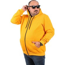 Moc Grande Mocgrande Büyük Beden Kapüşonlu 3ip Sweat 11701 Hardal