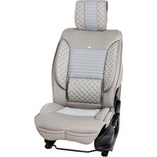 Ack mercedes cl Uyumlu Lüks Deri Oto Koltuk Kılıfı Ön/arka Set Elit Gri