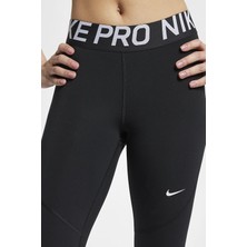 Nike Pro Normal Belli File Panelli Siyah Kadın Tayt