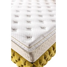 Mubah Mubah Aqua Premium Serisi Ortopedik Gerçek Pedli Torba Yaylı Peluş Tüylü Kumaş  Pocket Yaylı Yatak