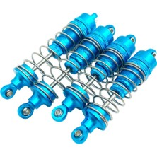 Flower World 4x 1/10 Rc Ön Arka Amortisör Damper Wltoys 104001 Için Paletli Araba Mavi
