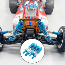 Flower World 4x 1/10 Rc Ön Arka Amortisör Damper Wltoys 104001 Için Paletli Araba Mavi