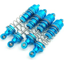 Flower World 4x 1/10 Rc Ön Arka Amortisör Damper Wltoys 104001 Için Paletli Araba Mavi