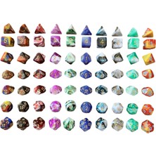 Flower World Dijital Polyhedral Set Masa Üstü Oyunlar Aksesuarları 10 Set(Yurt Dışından)