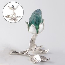 Flower World Antika Metal Ekran Kristal Top Kağıt Ağırlığı Destek Tutucu Tabanı Büyük
