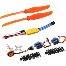 Flower World Rc 1400KV Fırçasız Motor 30A Esc Elektrik Kontrolü Rc Uçak Için Set