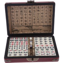 Flower World Mini Mahjong Çin Geleneksel Oyun Toplama Partisi Oyunu Taşınabilir