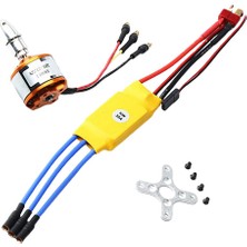 Flower World A2212 Fırçasız Motor 30A Fırçasız Kontrolör Parçalar Için KV1400