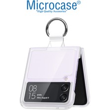 Microcase Samsung Galaxy Z Flip4 Parmak Tutuculu Plastik Kılıf - AL3152