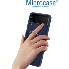 Microcase Samsung Galaxy Z Flip4 Parmak Tutuculu Plastik Kılıf - AL3152