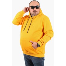 Moc Grande Mocgrande Büyük Beden Kapüşonlu Sweat Twenty 22741 Hardal