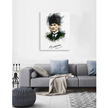 Taulart Atatürk Imzalı Cam Tablo