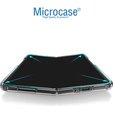 Microcase Samsung Galaxy Z Fold4 Sert Kristal Kapak Kılıf - Şeffaf AL3155