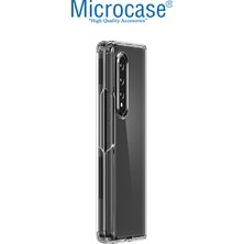 Microcase Samsung Galaxy Z Fold4 Sert Kristal Kapak Kılıf - Şeffaf AL3155