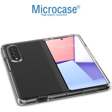 Microcase Samsung Galaxy Z Fold4 Sert Kristal Kapak Kılıf - Şeffaf AL3155