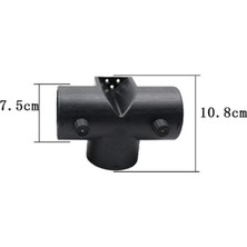 Enjoybuy Araba Isıtıcı Hava Havalandırıcı Egzoz Konnektörü Boru Çıkışı Park Isıtıcı 75MM T Şekil (Yurt Dışından)