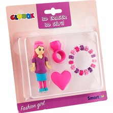 Globox Fashion Girl 3 Boyutlu Şekilli Silgi 4'lü Set
