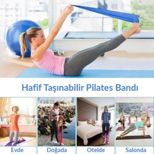 Telvesse Pilates Bandı Yoga Egzersiz Esneme Spor Bandı Mor