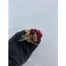 Sırmalı Çeyiz Kına Geceleri Için 25 Adet Magnet Kına Tüpü Bordo Lazer Kesimli Hediyelik