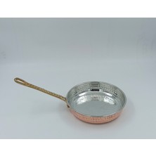 Bakır Tava Tek Kulp  18,5 cm