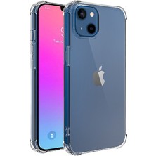 Apple IPHONE14/14PRO Şeffaf Hava Yastığı Çarpışma Önleyici Cep Telefonu Kılıfı (Bayer Tpu Ince ve Sarı Değil)