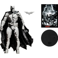 Dc Comics: Batman Line Art Variant Aksiyon Figürü (Black Adam Çizgi Romanlı)