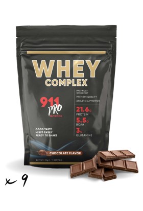 911 Pro Nutrition Whey Protein Complex 9'lu Çikolata Aromalı 33GR