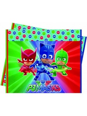 Dzc Kuzenler Avm Pijamaskeliler Pjmasks Temalı Günluk Gunluk ve Parti Masa Ortüsü MUŞAMBA120*180CM