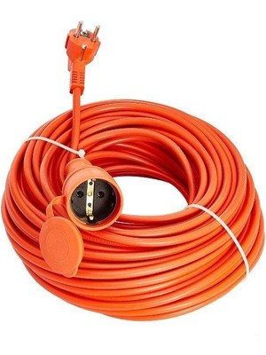 Bylion BEC-20315-F 20M,3X1,5mm IP44 Sey. Uzatma Kablosu - Turuncu