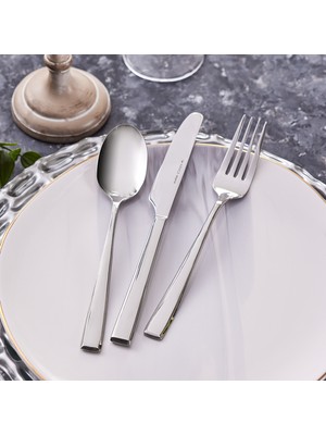 Karaca New Linus 60 Parça 12 Kişilik Paslanmaz Çelik Elegance Çatal Kaşık Bıçak Takımı