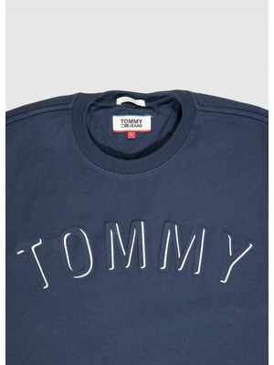 Tommy Hilfiger Tommy Jeans Erkek Bisiklet Yaka T-Shirt DM0DM05297 U006303