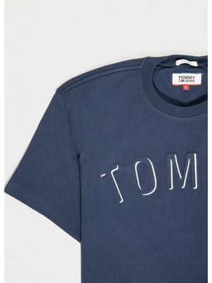 Tommy Hilfiger Tommy Jeans Erkek Bisiklet Yaka T-Shirt DM0DM05297 U006303