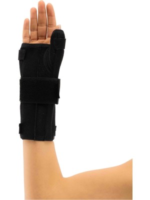Statik Başparmak ve Dorsel Destekli El Bilek Splinti Bedensiz ( Neopren Kumaş ) - Sol El