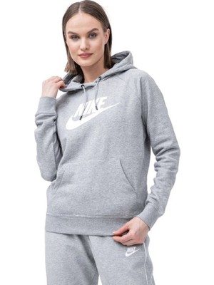 Nike Sportswear Essential Kapüşonlu Kadın Sweatshirt Yumuşak Tasarım 2023 Sezonu