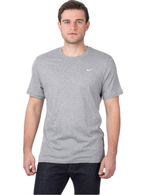 Nike Erkek T-Shırt Gri %100 Pamuklu Tişört