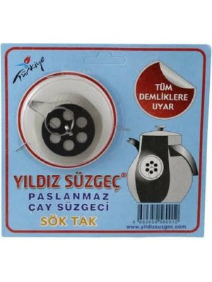 Hellove Çaydanlık Içi Süzgeç Demlik Süzgeci (5 Adet Birden)