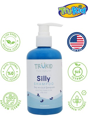 Trukid Silly Shampoo 236 ml Bebek ve Çocuklar İçin Göz Yakmayan Organik Saç Şampuanı