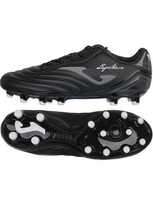 Joma Aguila 2201 Erkek Futbol Krampon AGUW2201FG Düşük Bilek Siyah Sentetik Malzeme ile Yetişkin Kullanıcılar İçin