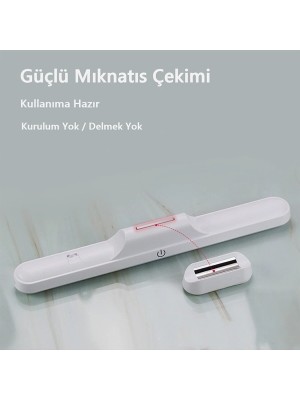 Garra Mıknatıslı Şarjlı LED Işık Micro USB Şarjlı Kablosuz LED Lamba 3 Farklı Işık Cata Martı LED Aplik