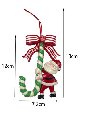 ZHKJ Shop 3 Adet Noel Tatil Süslemesi Noel Kamışı Şeker Bar Süsleri (Snowman) (Yurt Dışından)