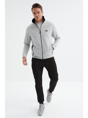 Air Jones Hugo Gri Melanj - Siyah Jogger Erkek Eşofman Takım - 85198