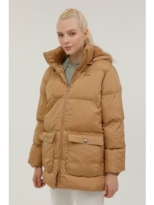 Kinetix W-Bella Coat 2pr Camel Kadın Uzun Kaban