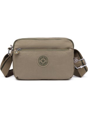 Smart Bags Krinkıl Kumaş Kadın Postacı Çantası BC 3029 - Açık Kahve