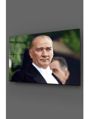 Taulart Atatürk Renkli Cam Tablo