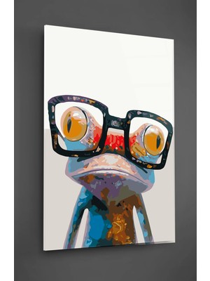 Taulart Gözlüklü Maskot Cam Tablo